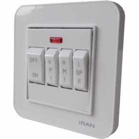 تصویر کلید کولر ارس سفید ایران الکتریک با طراحی استاندارد و کیفیت بالا